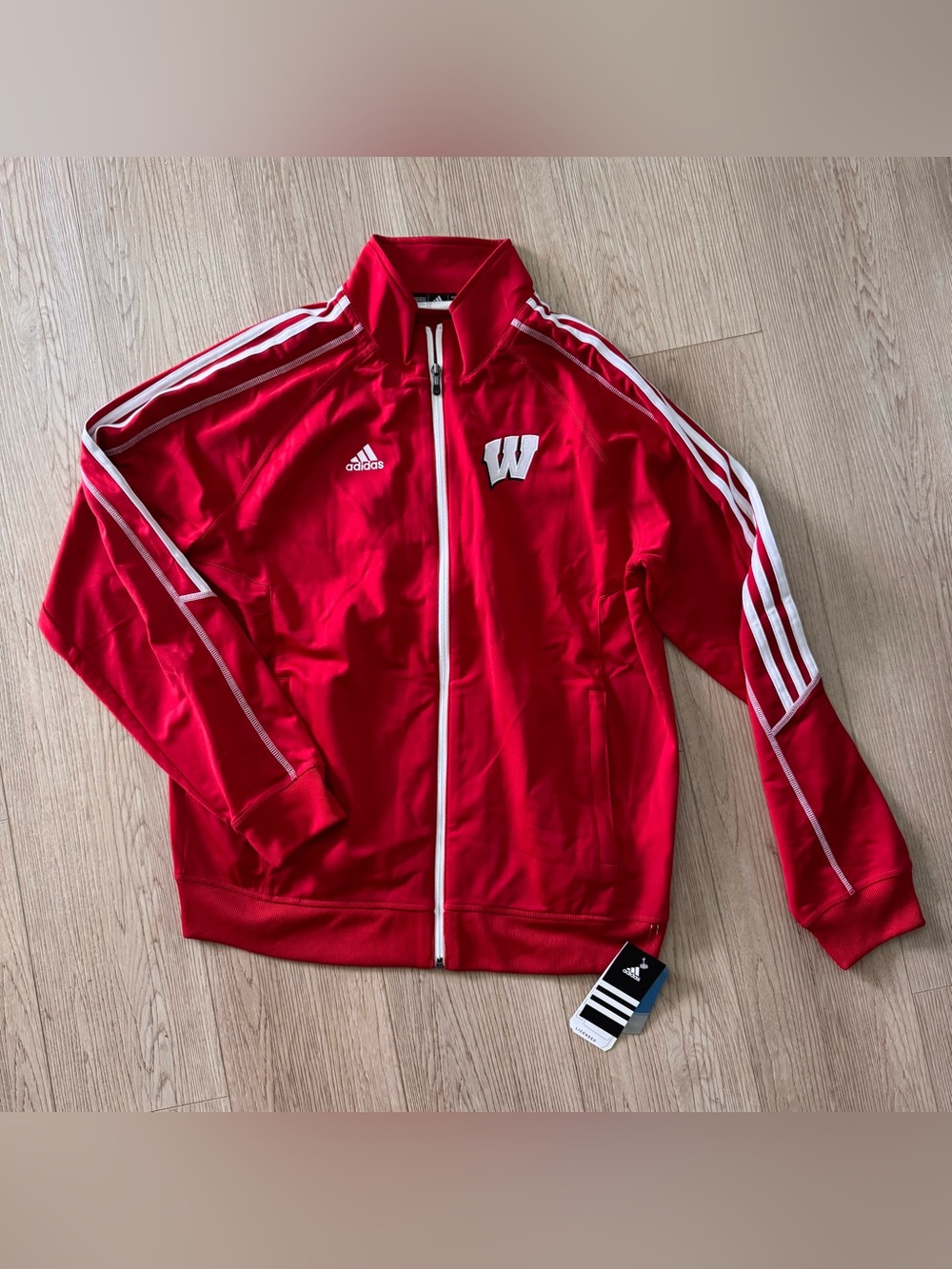 Officially Licensed Adidas Wisconsin Badgers Track Jacket
